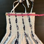 Leilani Collection Hawaii White Floral Pineapple OS Smocked Sundress Hawaiian Size 00 Photo 4