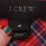 J Crew Red Blue Plaid Popover Tunic Top Womens Western Country Preppy Size 4 Photo 2