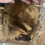 Montana Co women's small brown leather fringe silver turquoise jacket western Photo 9