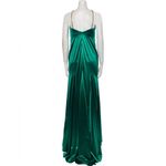 Mac Duggal Ieena for emerald green square neck line long gown dress size 4 Photo 2