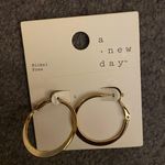 A New Day Faux Gold Hoop Earrings Photo 0