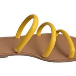 Target NWOT A New Day "Yellow Wren" Triple Strap Chic Square Toe Open Toe Sandals Photo 3