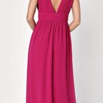 Lulus Magenta Maxi Prom Dress Photo 2