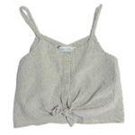 ZARA  Striped Denim Crop Top Blue & White Sleeveless Square Neck Size 13-14 Cm 16 Photo 0