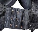 Savage X Fenty Savage Not Sorry Lightly Lined Lace Balconette Bra 38DDD Black Photo 10