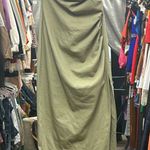 ZARA Strapless Dress in Olive Photo 0