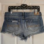 Abercrombie & Fitch Denim Cutoff Jean Shorts Womens 6 Embroidered Floral Y2K Photo 4