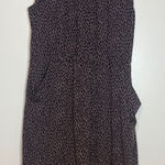 Garnet Hill  Brown Print Sleeveless Dress with Pockets -‎ Women's Medium Photo 0