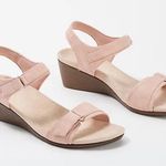 Vionic Adelaide Pink suede Wedge Sandals SZ:9 Photo 0