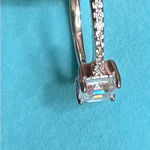 Dazzling Solid Silver 0.8ct Moissanite ring Photo 4