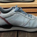 Blue Grey Kangaroos Suede Leather Low Top Sneakers Trainers Gray Size 6.5 Photo 1