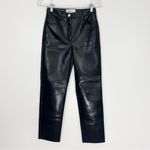 Aritzia  Wilfred The Melina Faux Leather Ankle Pants Black Size 0 Photo 4