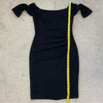 Eliza J  Sparkle Knit Off The Shoulder Sheath Dress Black 6 Photo 10