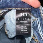 Risen distressed 26/3 straight leg boutique normcore jeans Blue Photo 2