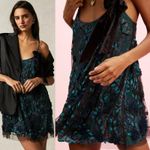 Free People NEW  Pure Heart Mini Sequin Swing Dress Fairycore Coquette XS Glam Photo 2