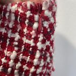 WDNY Tweed Red and White skirt with pink silk lining size 14 Photo 8