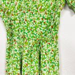 Faithfull the Brand Faithful the Brand Green Ditsy Floral Mini Dress Womens 4 Puff Shoulder Summer Photo 5
