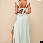 Lulus  Sage Green Maxi Dress Photo 1