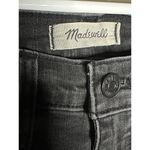 Madewell  9” High Rise Waisted Skinny Jeans Black Distressed Black Seas Size 26 Photo 5