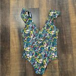 Summersalt  x Rifle Paper Co. Swimsuit The Ruffle Backflip Size 16 Photo 6