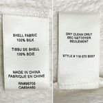 Rebecca Taylor NWT  100% Silk Ruffle Blouse Size 8 Long Sleeve Antique Cream $295 Photo 13