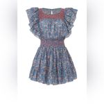 Love Shack Fancy  Marcella Ruffle Smocked Mini Dress Photo 3