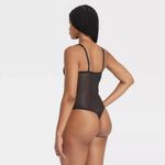 Auden Women's Rhinestone Lingerie Bodysuit - Black Photo 4