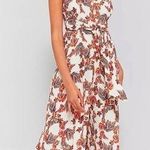 Free People hot tropics front tie floral cropped jumpsuit Photo 0