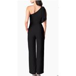 Dress the Population Tiffany Asymmetric Stretch Crepe Wide-Leg Jumpsuit NWOT Photo 2