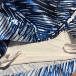 Milly  scribble print A-line midi skirt blue white size 4 Photo 5