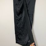 Topshop  Black Wrap Satin Midi Skirt New 4 Photo 3