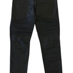 Oober Swank Womens Faux Leather Pants Medium Black Slim Pull On Photo 0