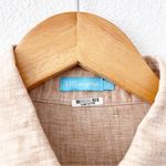 J. McLaughlin  Britt Linen Button Shirt in Cedar Tan Photo 3