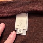 Jones New York  Open Cardigan Brown 3/4 sleeve Linen Women's Size M Boho Drape Photo 2