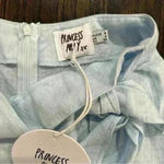 Princess Polly  blue linen skort. Size 4. Brand new with tags. (NWT) Photo 6