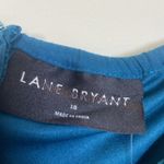 Lane Bryant Plus Size 18 Crochet Front Sun Dress Teal Bohemian Minimalist Knit Photo 2