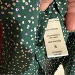 West Kei Women's Green Polka Dot Button Up Long Sleeve Blouse Top Size S Photo 10