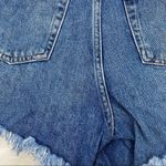 Mango  High Waisted Festival‎ Striped Jean Shorts 2 cut off denim concert rocker Photo 3