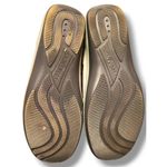 NEW Orthofeet sz 7.5 Womens Tan Leather Strappy Slip on Mary Jane Loafers Preppy Photo 4