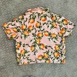 Marine layer EUC Pink Citrus Print Short Sleeve Lucy Top, Size Medium Photo 5