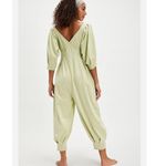 Free People Lotta Love Romper Jumpsuit Womens Sz Small Light Green Square Neck Photo 1