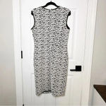 Philosophy  Dress Scoop‎ Neck Sleeveless Sheath Black White Leopard Print Size L Photo 5