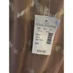 Maurice's  Kimono Sheer Open Front Women S/M Polyester Nude/Gold Boho Hippie NEW Photo 3