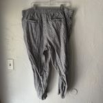 Old Navy Pants XL Linen Blend Drawstring Relaxed Trousers Pockets Stripe Photo 7