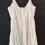 AQUA  White Tiered Eyelet Cotton Midi Dress Photo 5