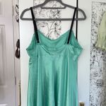 Y2k vintage babydoll satin slip dress Green Size L Photo 5