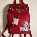 Hand Painted Red Winter Westie Dog Backpack NEW Photo 0