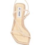 Steve Madden  Locke Sandals in Taupe Raffia Tan 7.5 with box Womens high heels Photo 3