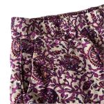 Loft  linen cotton paisley printed flat front chino shorts sz 4 Photo 2