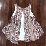 Alya Francesca’s  double layer split back boho floral top size XS Photo 3